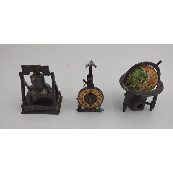 Vintage Metal Pencil Sharpeners Miniature Assorted Collectible Lot of 3 - Picture 1 of 10